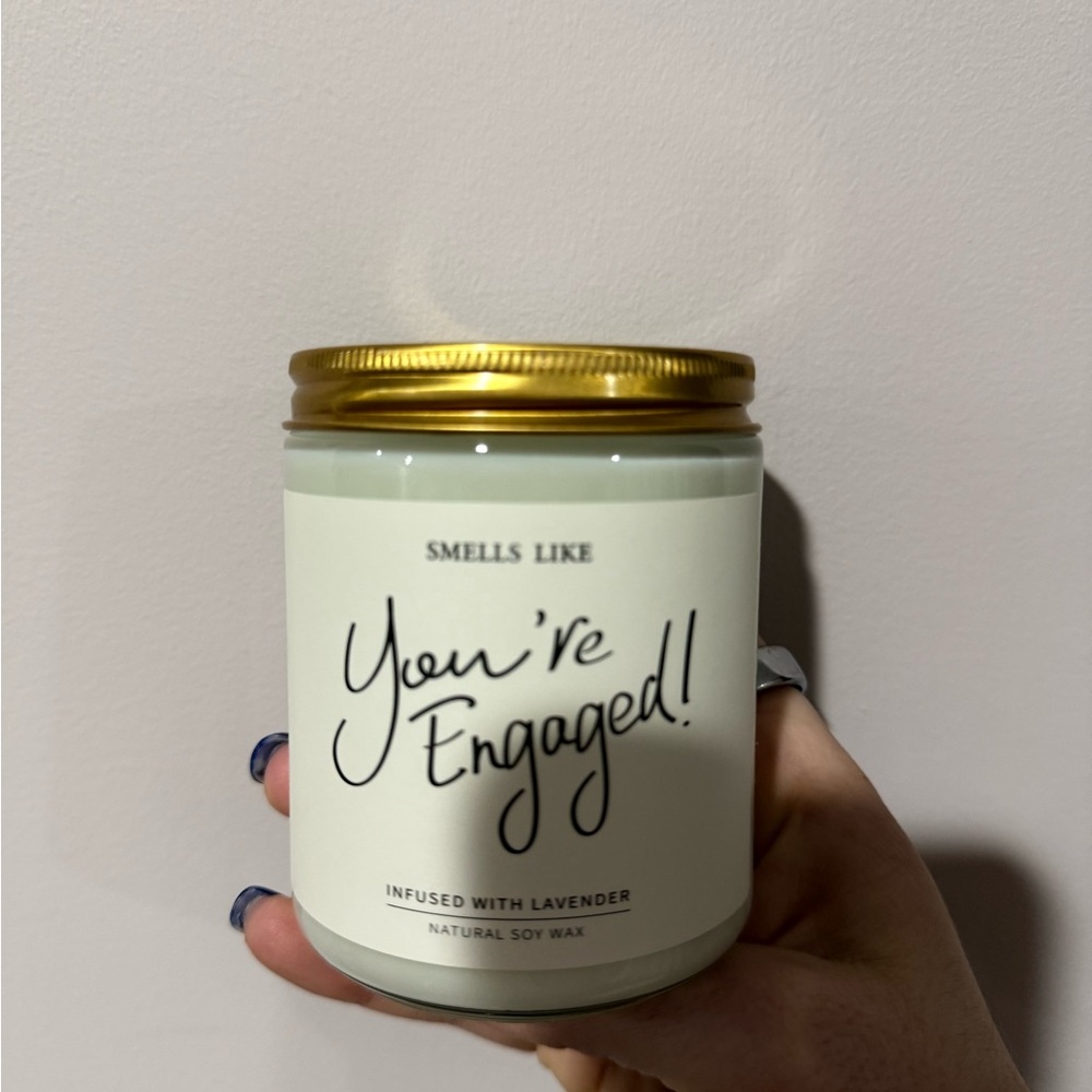 You're Engaged Lavender Candle